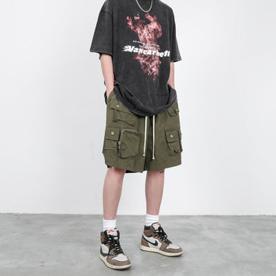 Pantalones Cargo Sueltos con Múltiples Bolsillos