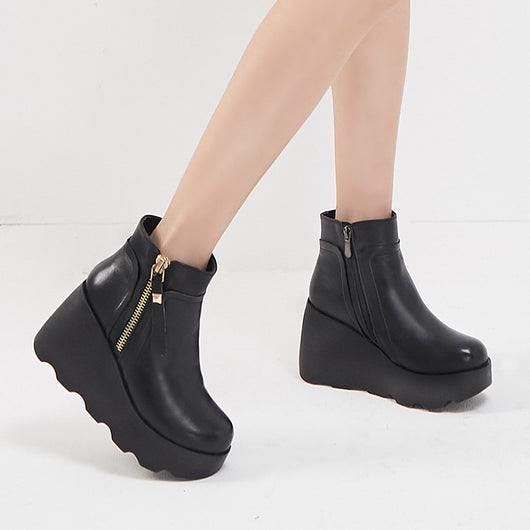 Botas de Algodón Forradas en Piel Sintética - Calidez y Confort para el Invierno - Image 5