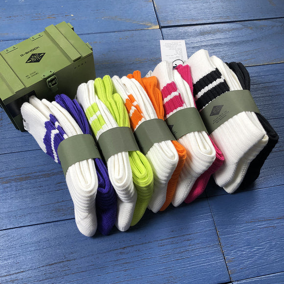Calcetines de Lana Rayados Medianos Multiusos para Hombre