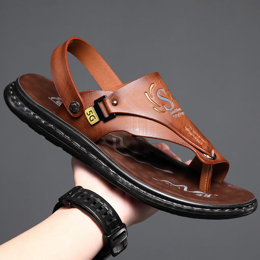 Sandalias Tipo Flip Flop para Hombre con Suela Blanda de Látex - Image 13