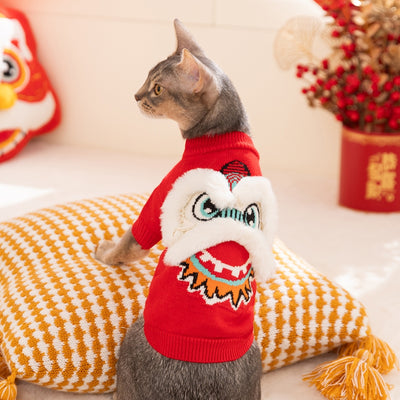 Suéter Navideño para Gatos y Mascotas - Abrigo Tejido Cálido para Invierno - Image 23