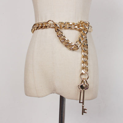 Cadena Gruesa para Cintura con Dije de Llave - Accesorio Coordinado para Vestidos - Image 2