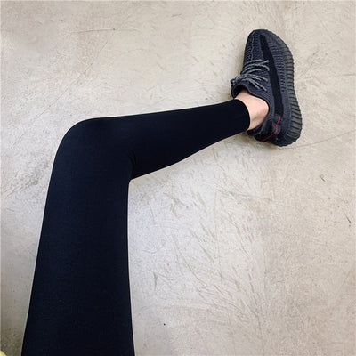 Leggings de Piel de Tiburón Negro para Mujer - Ropa de Otoño - Image 11