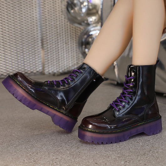 Zapatos Casuales Tipo Bota de Cuero Genuino - Talla Grande - Image 10