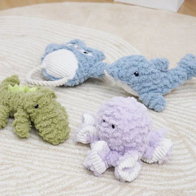 Juguete para Perros Resistente de Peluche - Mordedor Chirriante con Forma de Animales - Image 10