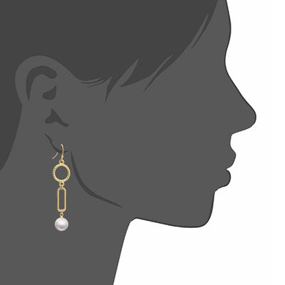 Aretes Largos de Perla - Joyería Elegante y Minimalista - Image 4