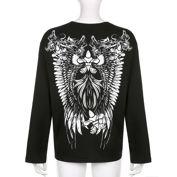 Playera Retro Milenial con Estampado Personalizado - Otoño e Invierno