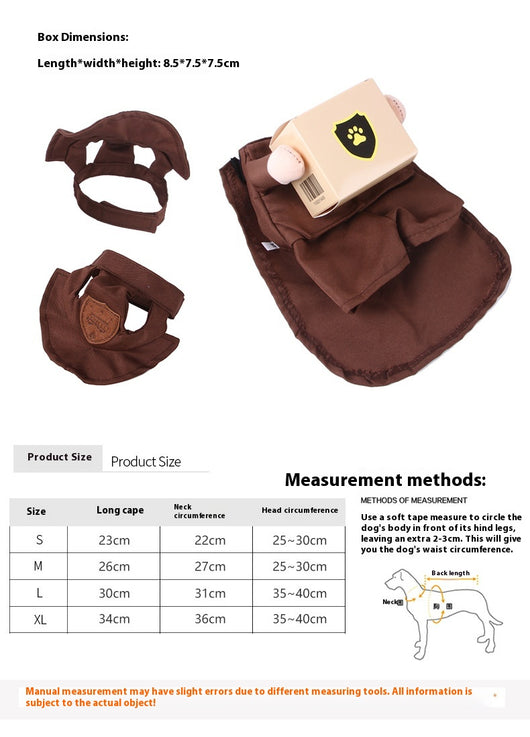 Ropa Divertida para Mascotas - Disfraz Mensajero Courier - Image 10