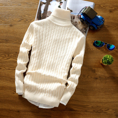Suéter de Cuello Alto Coreano para Hombre Invierno - Image 3