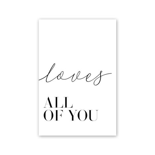 Póster Inspiracional de Amor en Blanco y Negro para Sala de Estar - Image 4