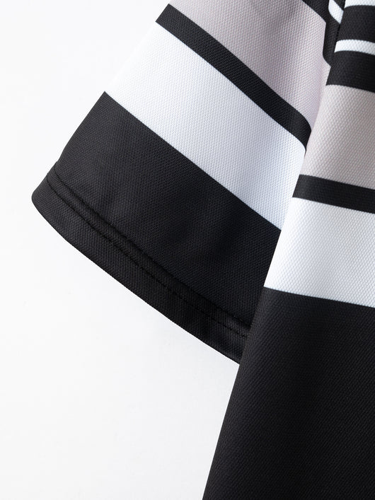 Camiseta Profesional a Rayas para Hombre - Versátil y Moderna - Image 15