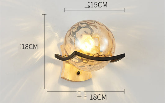 Lámpara de Mesita Estilo Europeo con LED y Base de Madera - Image 5