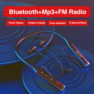 Auriculares Inalámbricos Multifunción con Pantalla, Radio y Ranura para Tarjeta