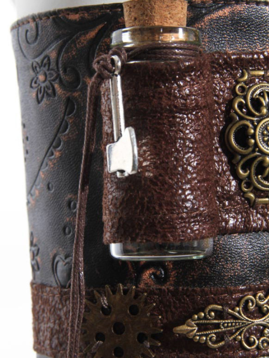 Pulsera de Cuero Tallada Revolución Industrial - Image 19