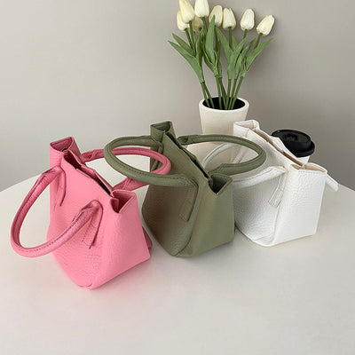 Bolso Bandolera Canasta de Cuero Suave Litchi - Image 10