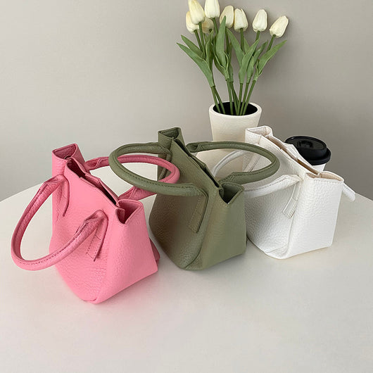 Bolso Bandolera Canasta de Cuero Suave Litchi - Image 10
