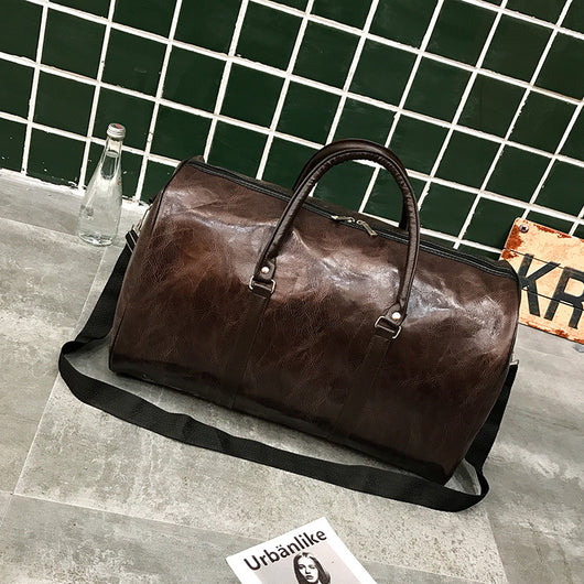 Bolsa de Viaje de Gran Capacidad PU - Equipaje Portátil con Correa Diagonal - Image 3