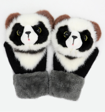 Manoplas Cálidas con Diseño de Animales para Otoño e Invierno
