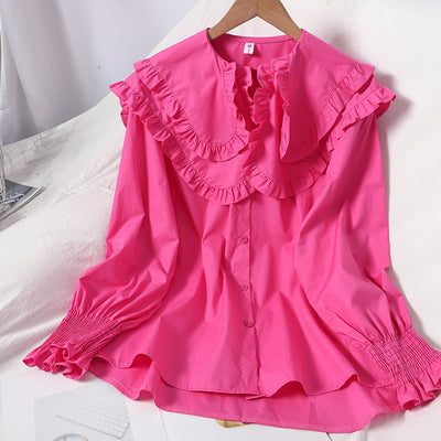 Blusa Elegante de Doble Textura con Cuello Solapa - Image 14