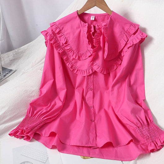 Blusa Elegante de Doble Textura con Cuello Solapa - Image 14