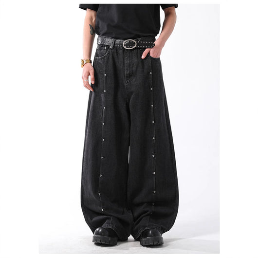 Pantalones Vaqueros Rectos Vintage Estilo Americano con Acabado Desgastado - Image 2