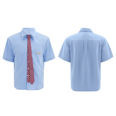 Camiseta Manga Corta Estilo Corbata Retro - Image 12