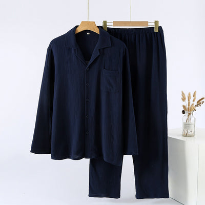 Pijama Holgado Plus Size para Hombre con Mangas Largas - Image 3