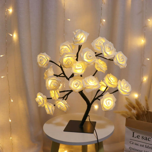Lámpara Decorativa Árbol de Rosas para Dormitorio - Image 3