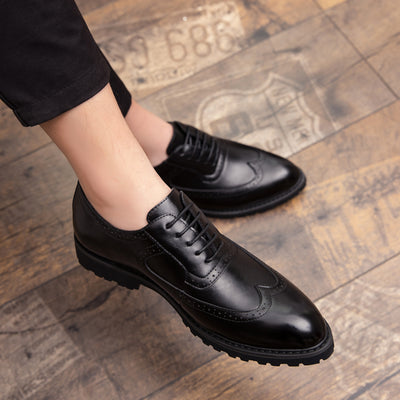 Zapatos de Cuero Blanco Estilo Británico para Hombre - Calzado Ejecutivo Premium - Image 9