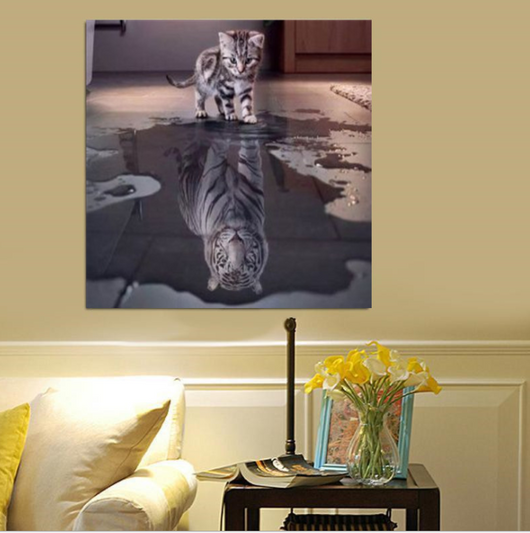 Pintura de Diamantes - Tigre Bebé - Image 2