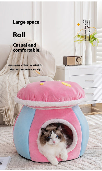 Nido Térmico Desmontable para Gatos y Conejos - Felpa Gruesa Invierno - Image 26