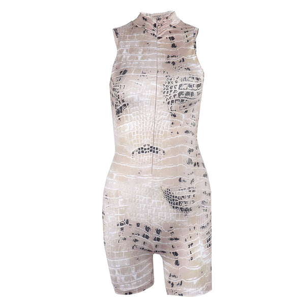 Jumpsuit Estampado Serpiente Cintura Alta Efecto Levantador - Image 6