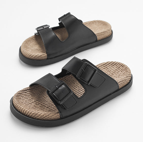 Pantuflas Masajeadoras de Cuerda de Cáñamo con Suela Elástica