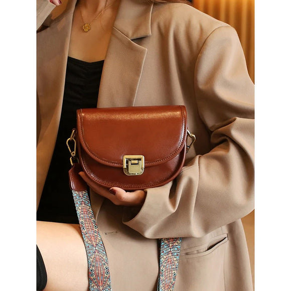 Bolso de Cuero Curtido al Vegetal para Mujer - Estilo Clásico y Duradero