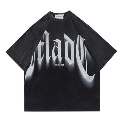 Camiseta Suelta con Letras Grandes - Manga Corta Estilo Urbano - Image 13