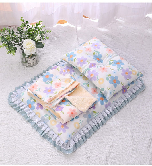 Cama Acolchada Tres Piezas para Gatos y Perros - Colchoneta de Algodón Premium - Image 23