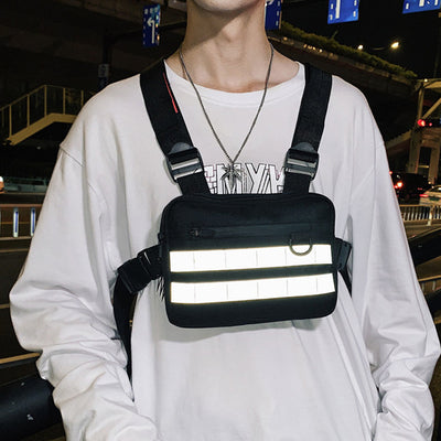 Chaleco Táctico Hip Hop Tide Brand con Mochila de Pecho - Image 17