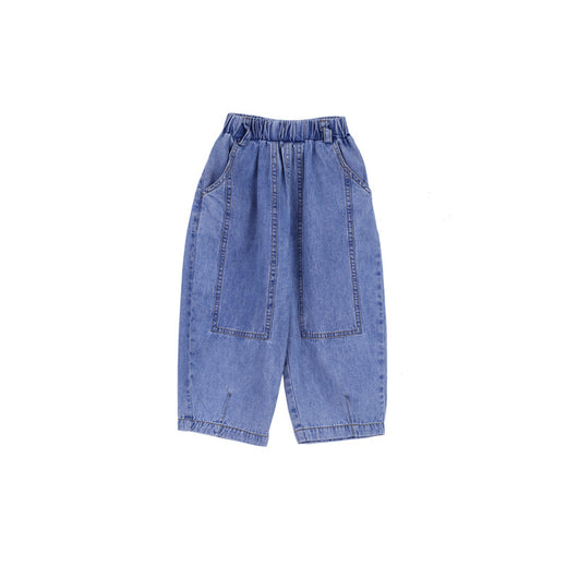 Pantalones Vaqueros Retro Niña Cintura Alta Pierna Ancha Corte Relajado - Image 5