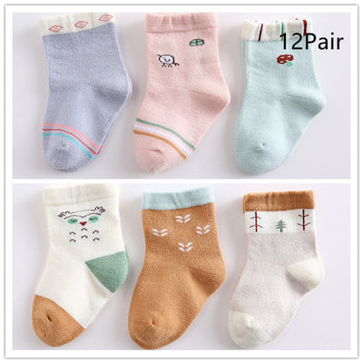 Calcetines de Algodón para Bebé con Animales de Dibujos Animados - Image 25