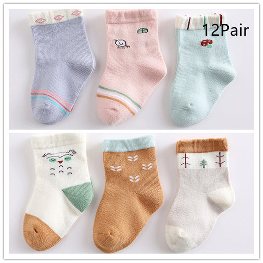 Calcetines de Algodón para Bebé con Animales de Dibujos Animados - Image 25