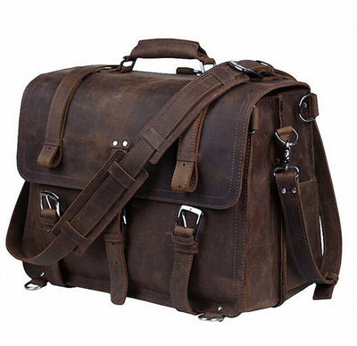 Bolsa de Viaje Vintage Cuero Crazy Horse para Hombre - Image 2