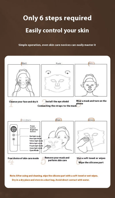 Mascarilla LED Fotónica Infrarroja Portátil Respirable - Image 18