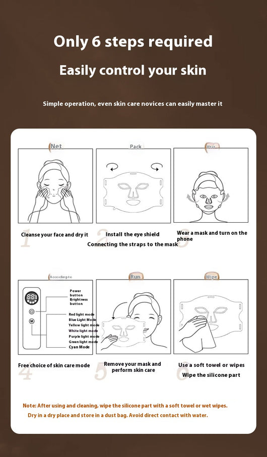 Mascarilla LED Fotónica Infrarroja Portátil Respirable - Image 18