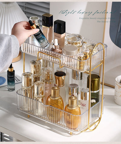 Organizador de Cosméticos y Accesorios de Baño con Estantes Dobles - Image 23