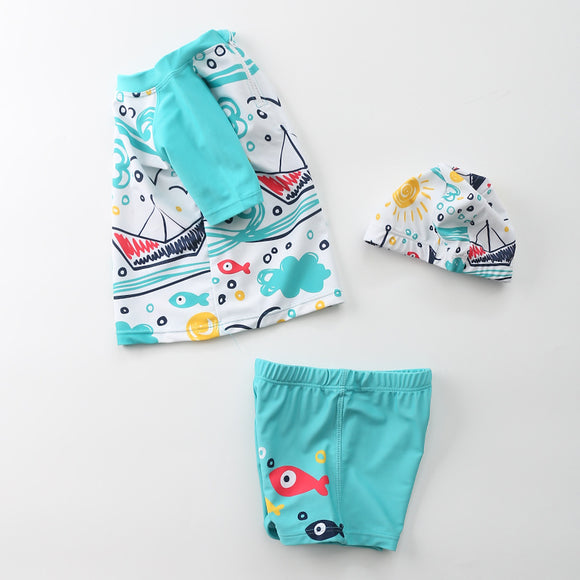 Traje de Baño Dividido para Niño - Diseño Adorable para Spa