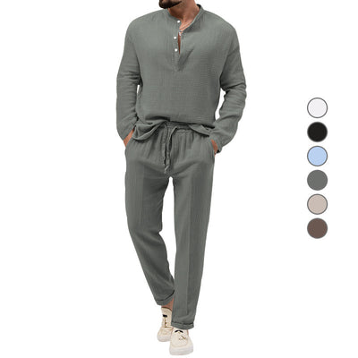Conjunto Casual de 3 Piezas: Camiseta Manga Larga, Camisa y Pantalones - Image 5