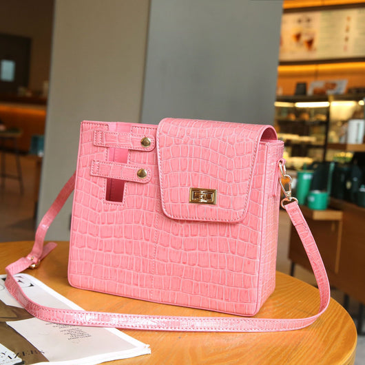 Bolso Crossbody con Diseño de Patrón de Piedra - Image 10