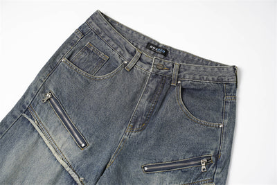 Jeans Rectos con Costuras Deconstruidas y Borde Plisado - Image 13