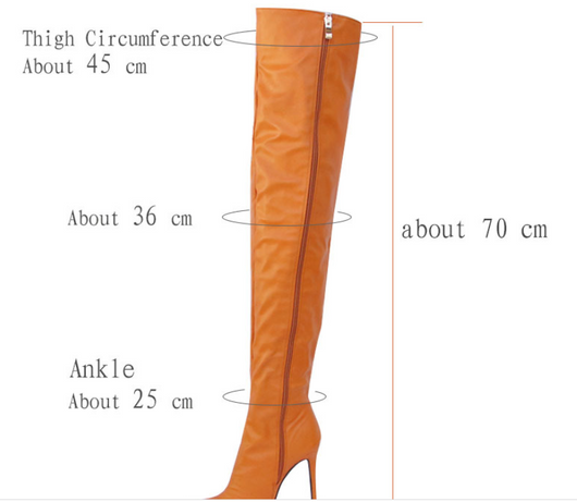 Botas Altas para Mujer con Tacón Stiletto y Cremallera Lateral - Image 16