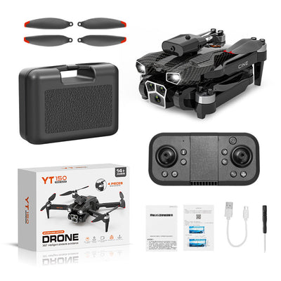 Dron YT150 con Triple Cámara, Esquiva Obstáculos y Motor sin Escobillas - Image 3